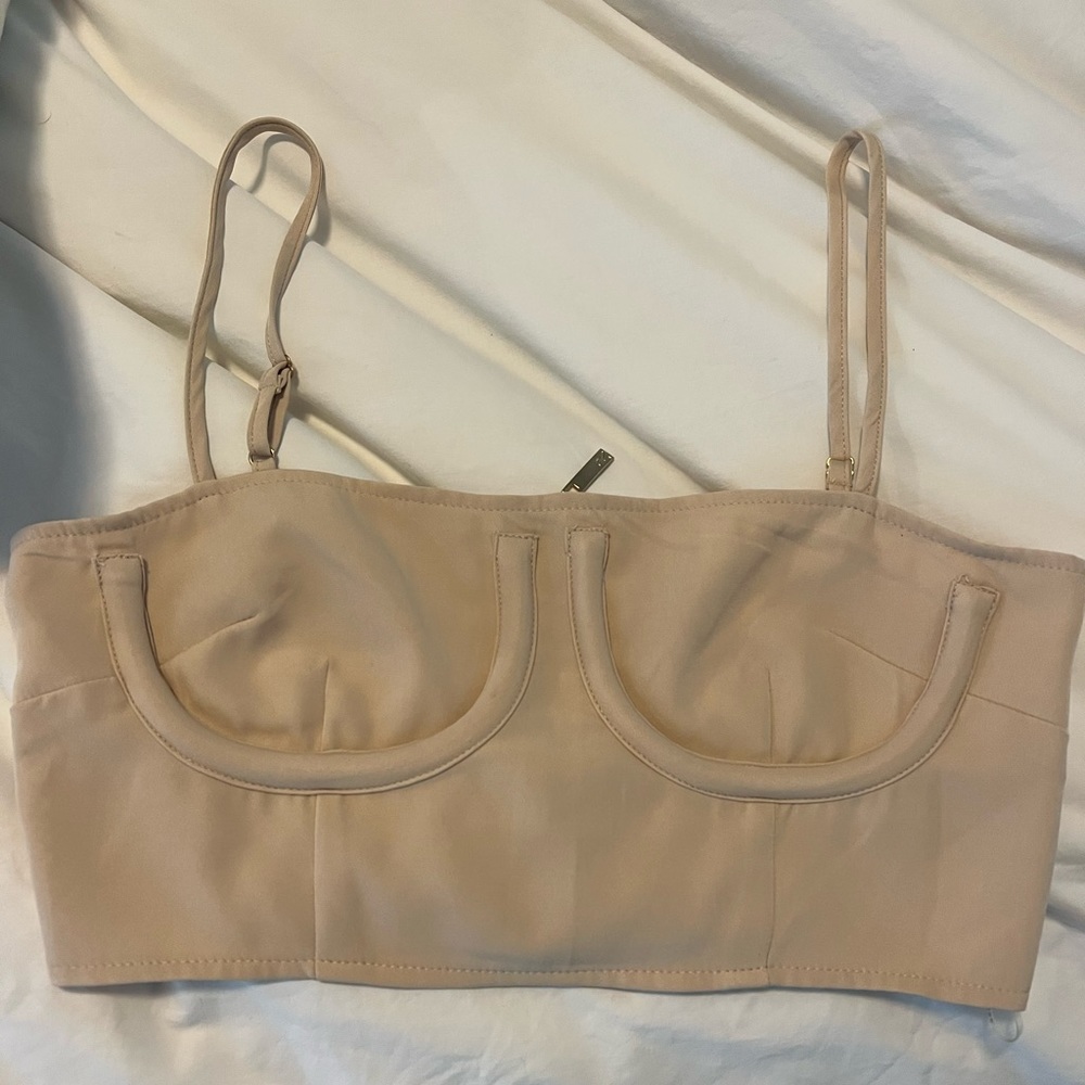 Crème corset top